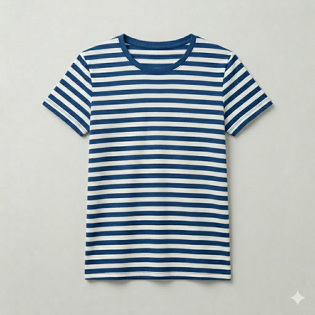 Ringelshirt Blau Kurzarm