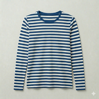 Ringelshirt Blau Langarm