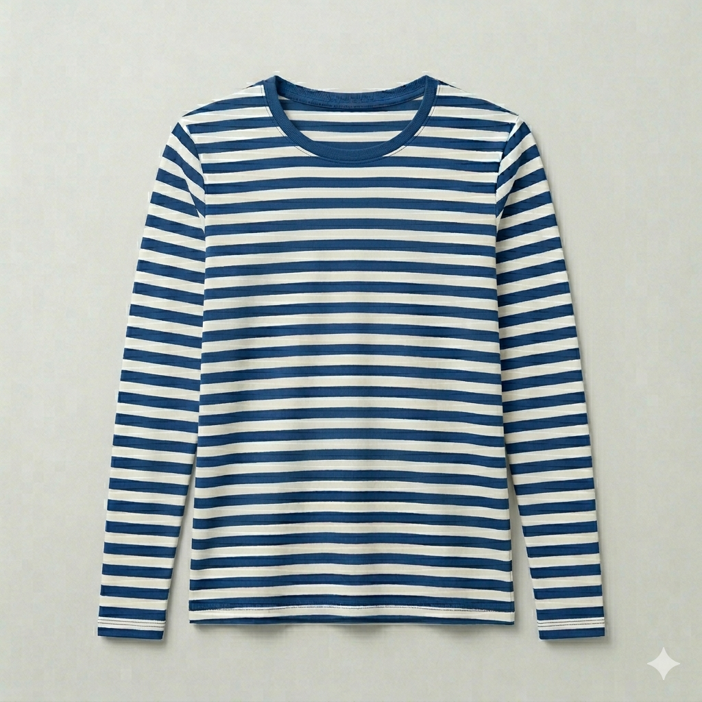 Ringelshirt Blau Langarm