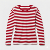 Ringelshirt Rot Langarm