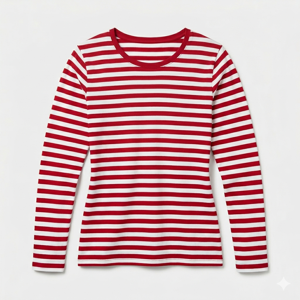 Ringelshirt Rot Langarm